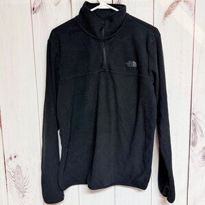 The North Face Men's  1/4 Zip Fleece Medium Black EUC